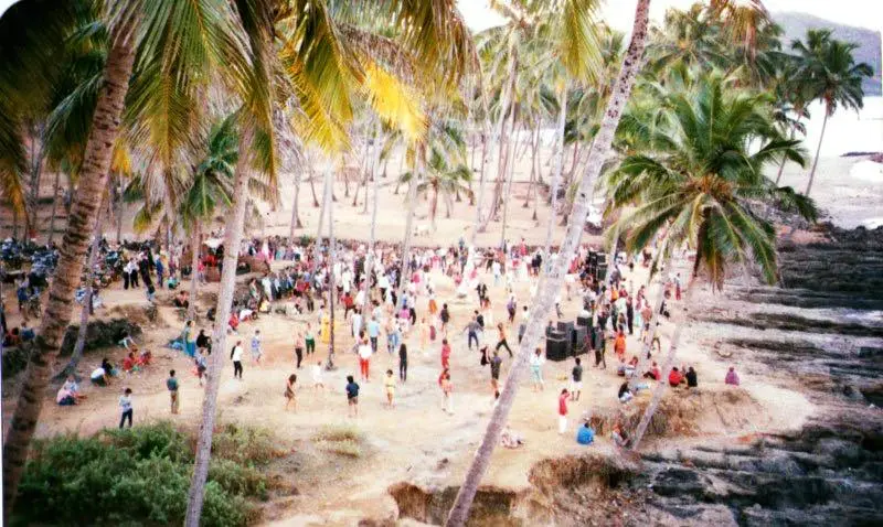 goa trance orgin 80's goa india beach party