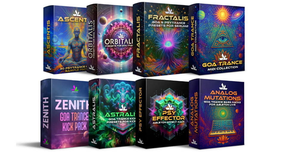 goa trance, psytrance preset packs, kick, leads