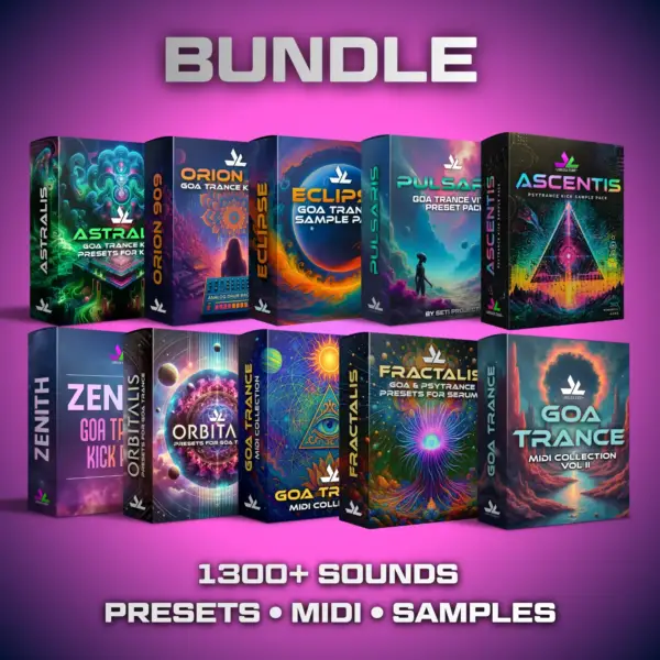 Ultimate Goa & Psytrance Producer Bundle (10 in 1) – 1300+ Ready-to-Use Sounds to Instantly Upgrade Your Tracks